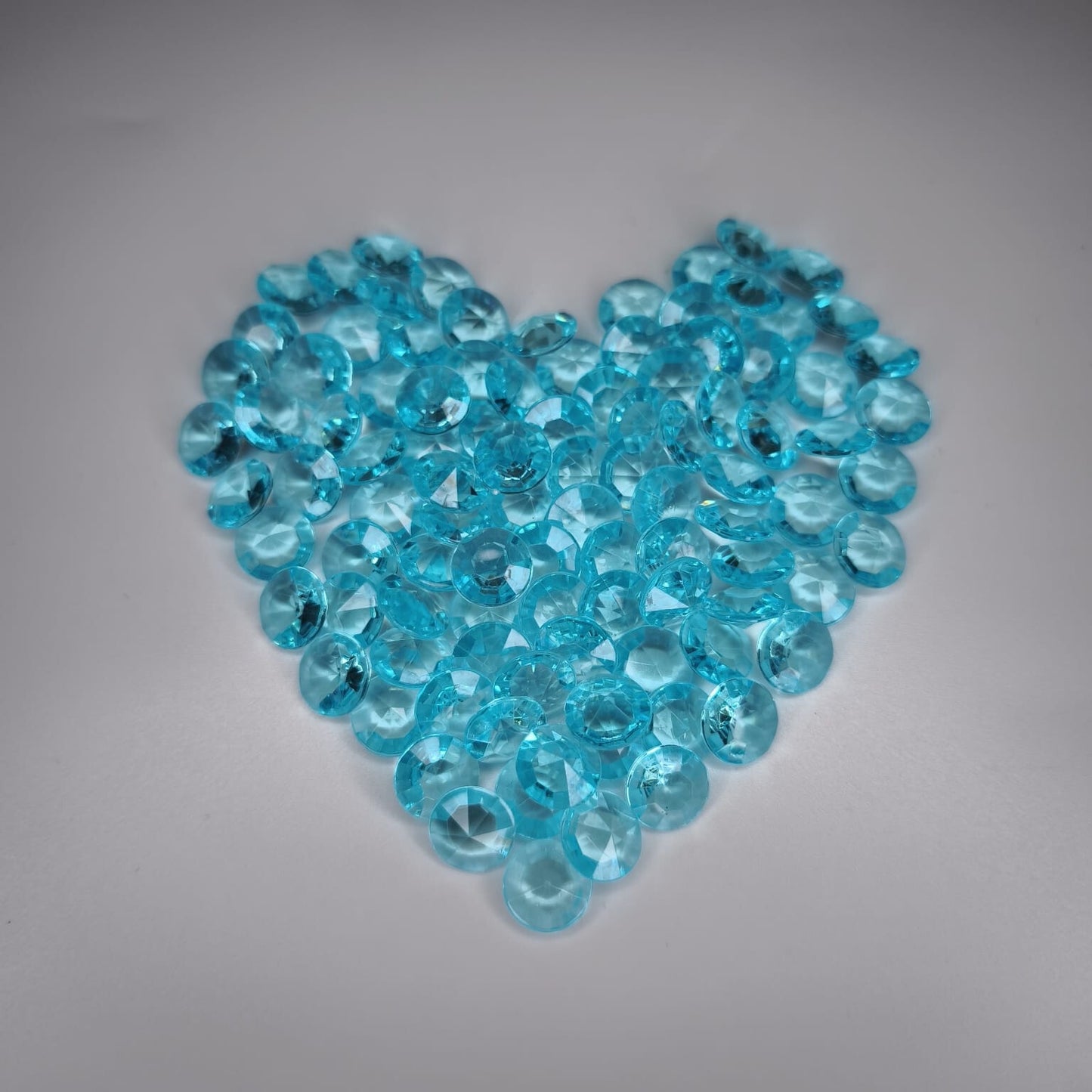 100 Dekosteine Diamant | Ø 12 mm