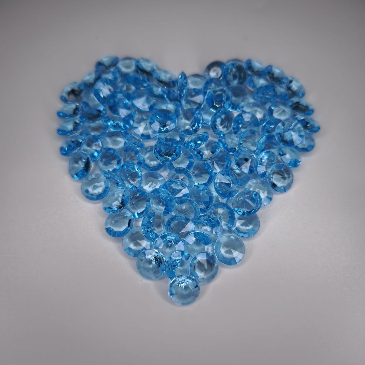 100 Dekosteine Diamant | Ø 12 mm