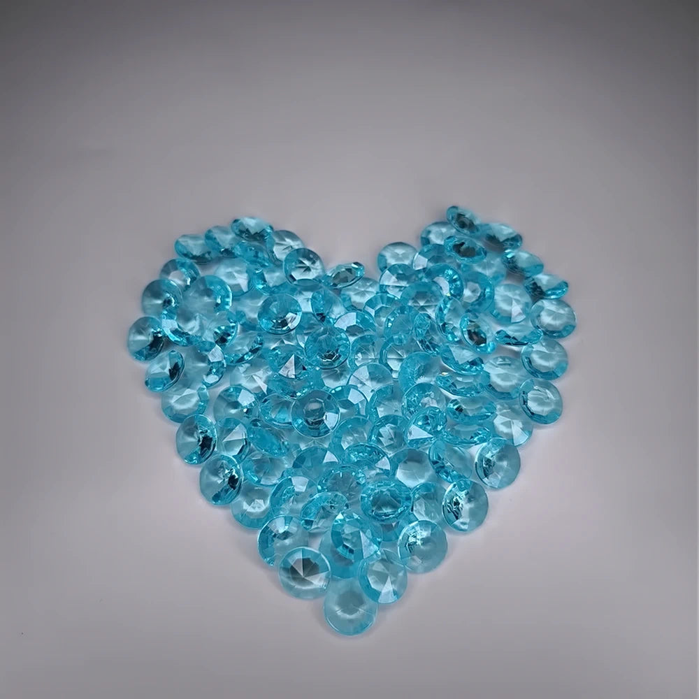 100 Dekosteine Diamant | Ø 12 mm