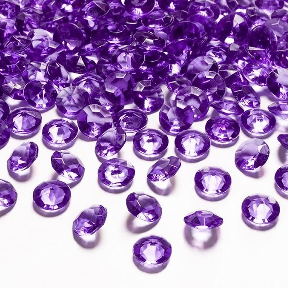 100 Dekosteine Diamant | Ø 12 mm