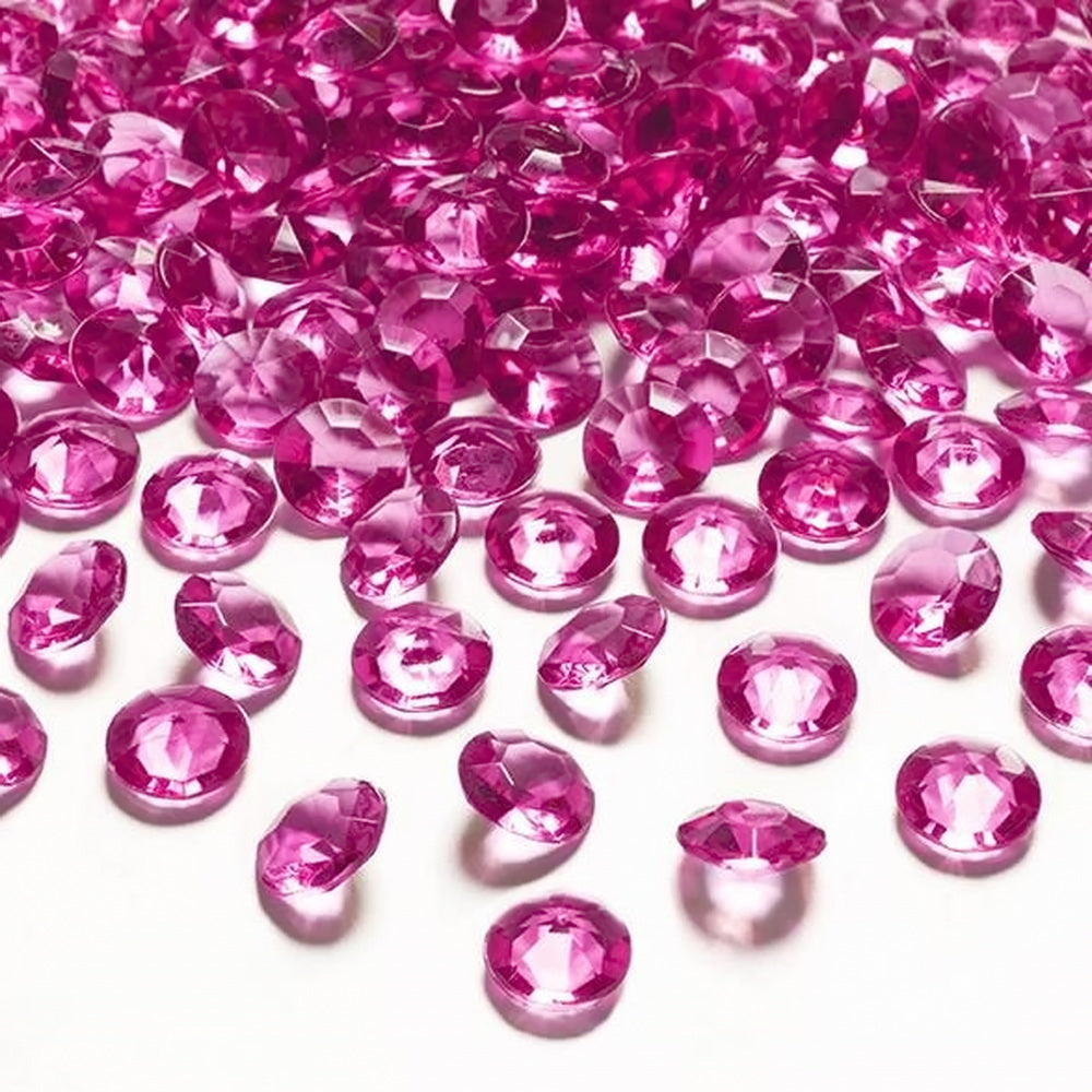 100 Dekosteine Diamant | Ø 12 mm