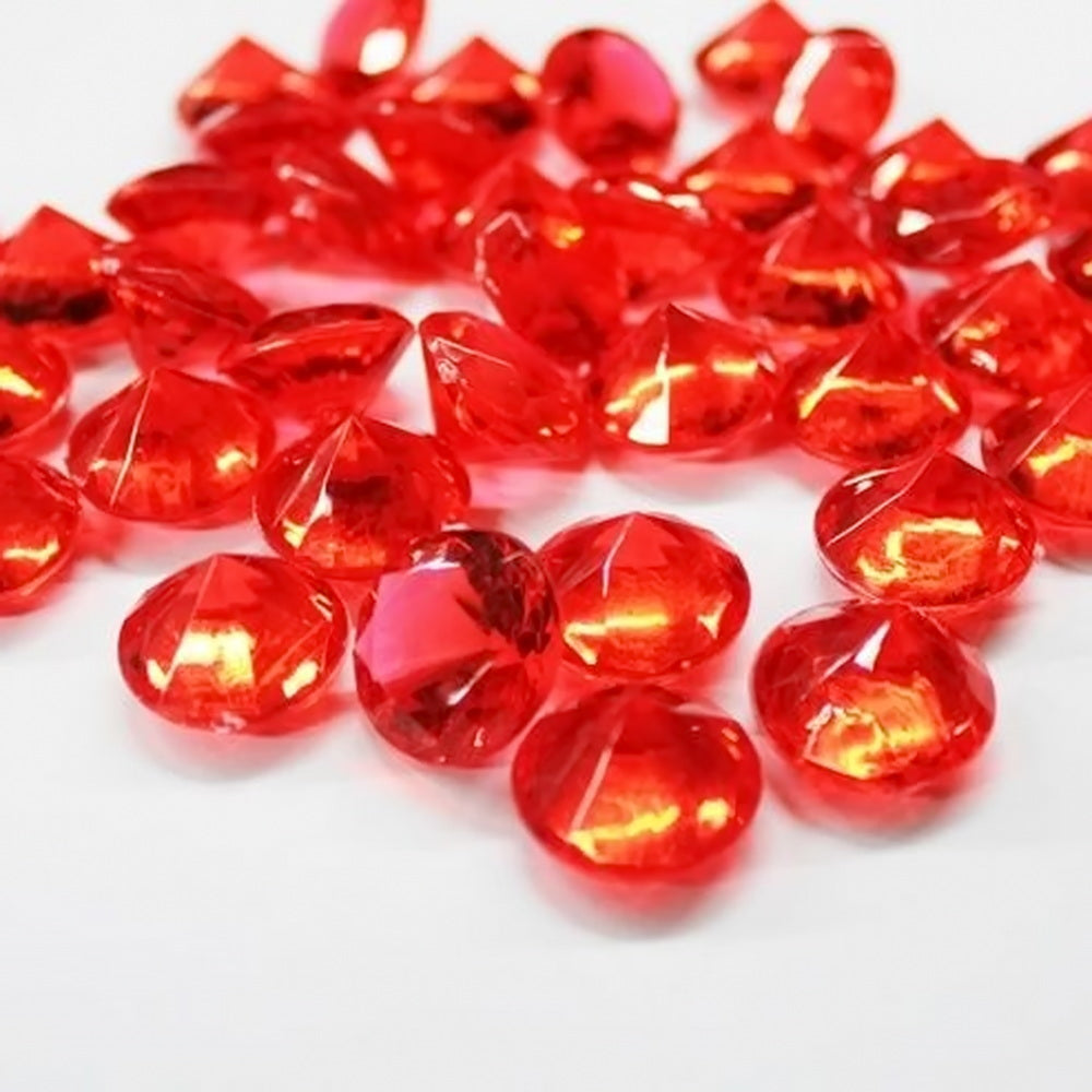 Dekosteine Diamant Ø 20 mm rot