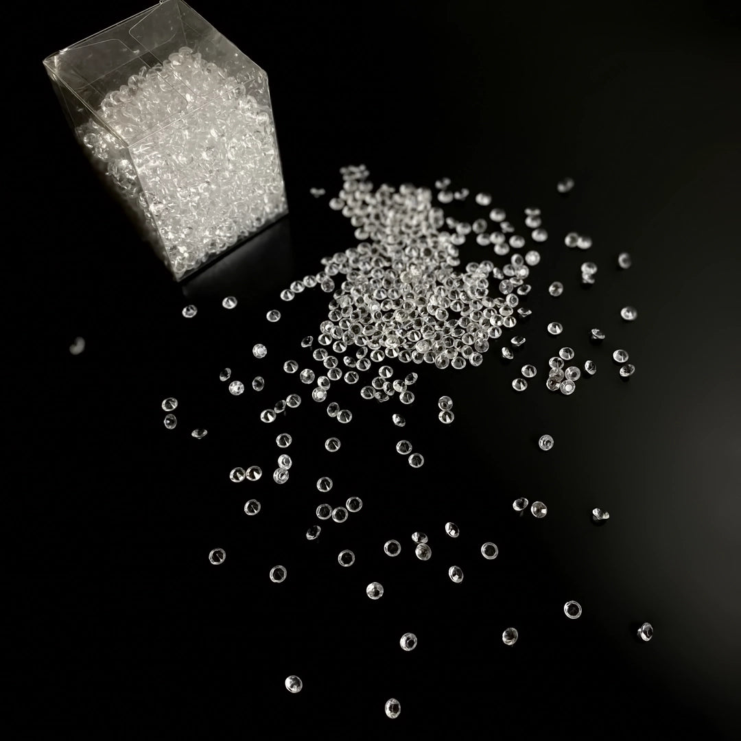 Dekosteine Diamant Ø 6 mm in Verpackung