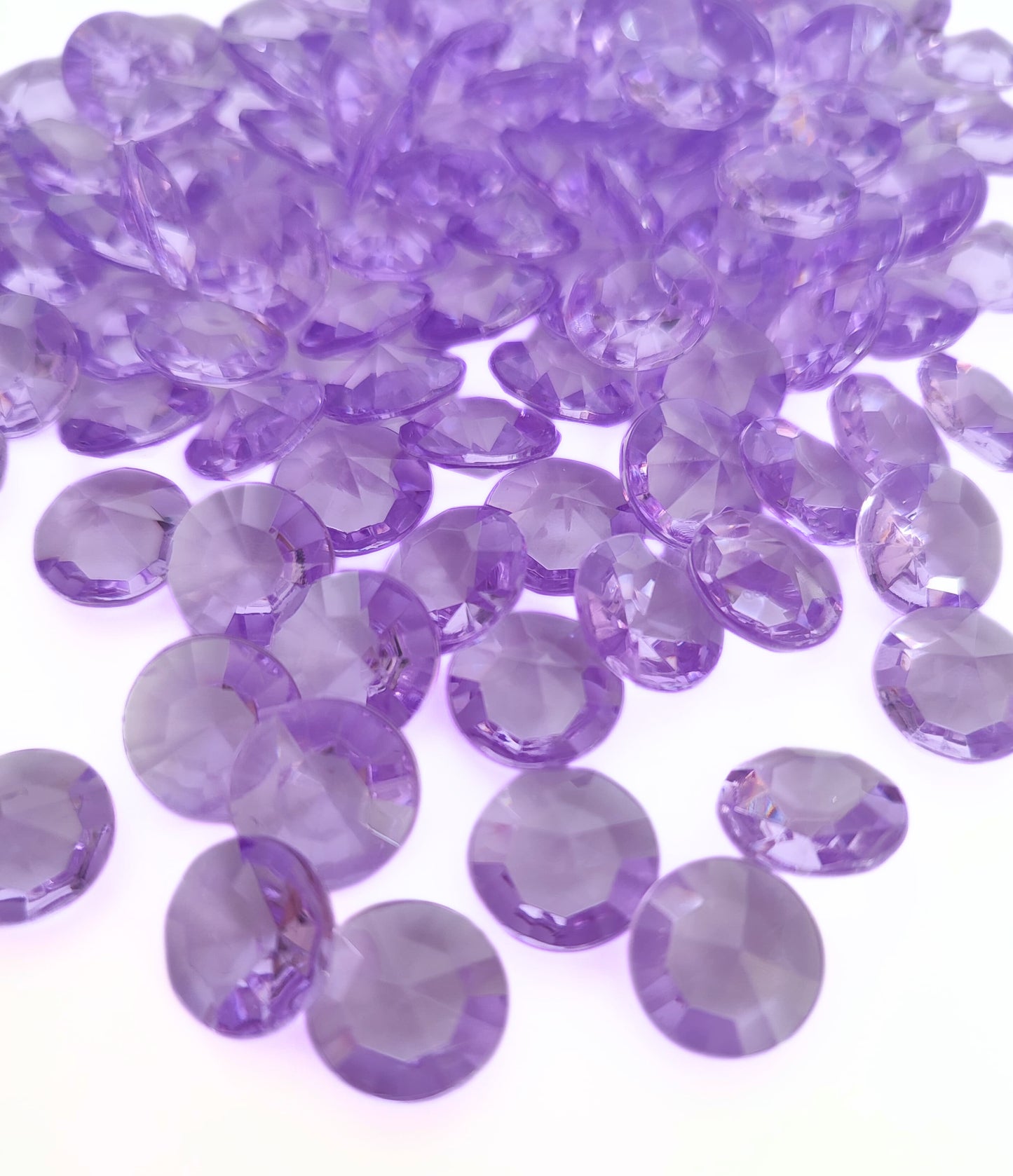 100 Dekosteine Diamant | Ø 12 mm
