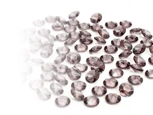 100 Dekosteine Diamant | Ø 12 mm