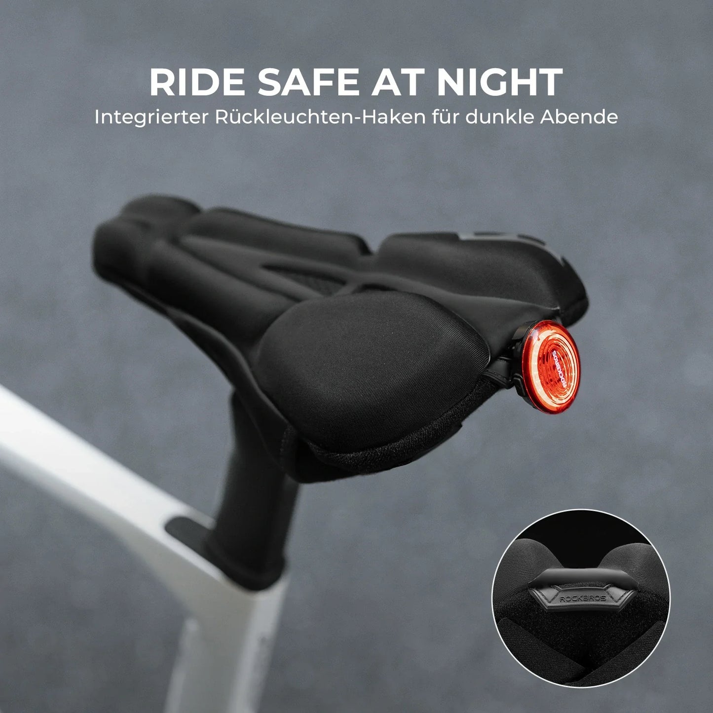 Fahrradsattel Überzug – Ergonomischer Sattelbezug Fahrrad mit Memory-Foam & 3D-geformter Polsterung