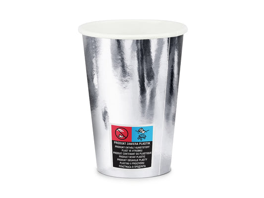 Becher, silber, 220ml (1 VPE / 6 Stk.)