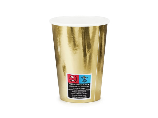 Becher, gold, 220ml (1 VPE / 6 Stk.)