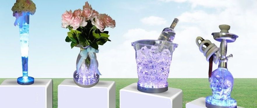 Led RGB Beleuchtung, Platte, Tischdekoration