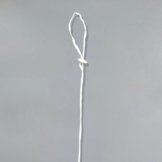 50 Bio Luftballon Verschlüsse mit Band, Ballonverschlüsse