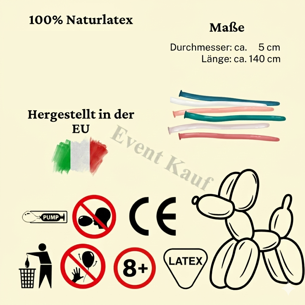 Modellierballons Naturlatex | 5 cm