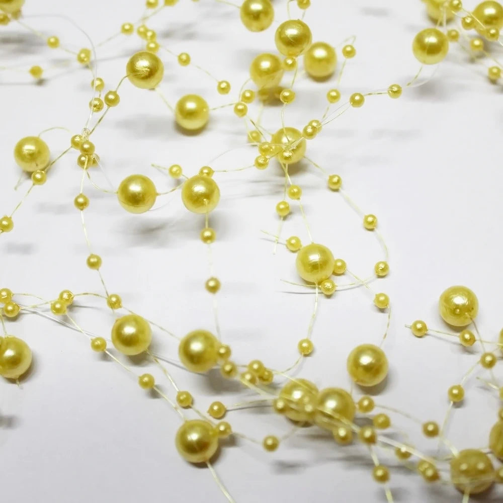 Perlengirlande ca. 1 m verschiedene Farben Hochzeit Tischdeko