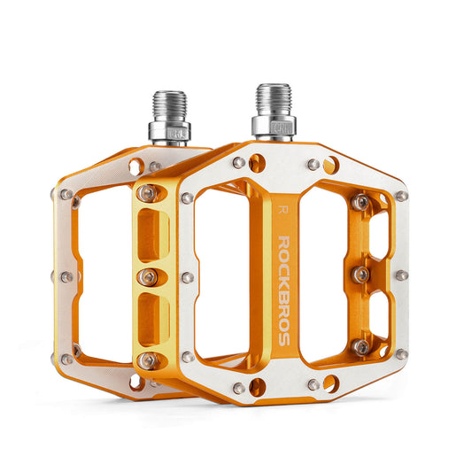 ROCKBROS Pedale mit Anti-Rutsch-Stiften - Breite Plattform & Chrom-Molybdän-Achse
