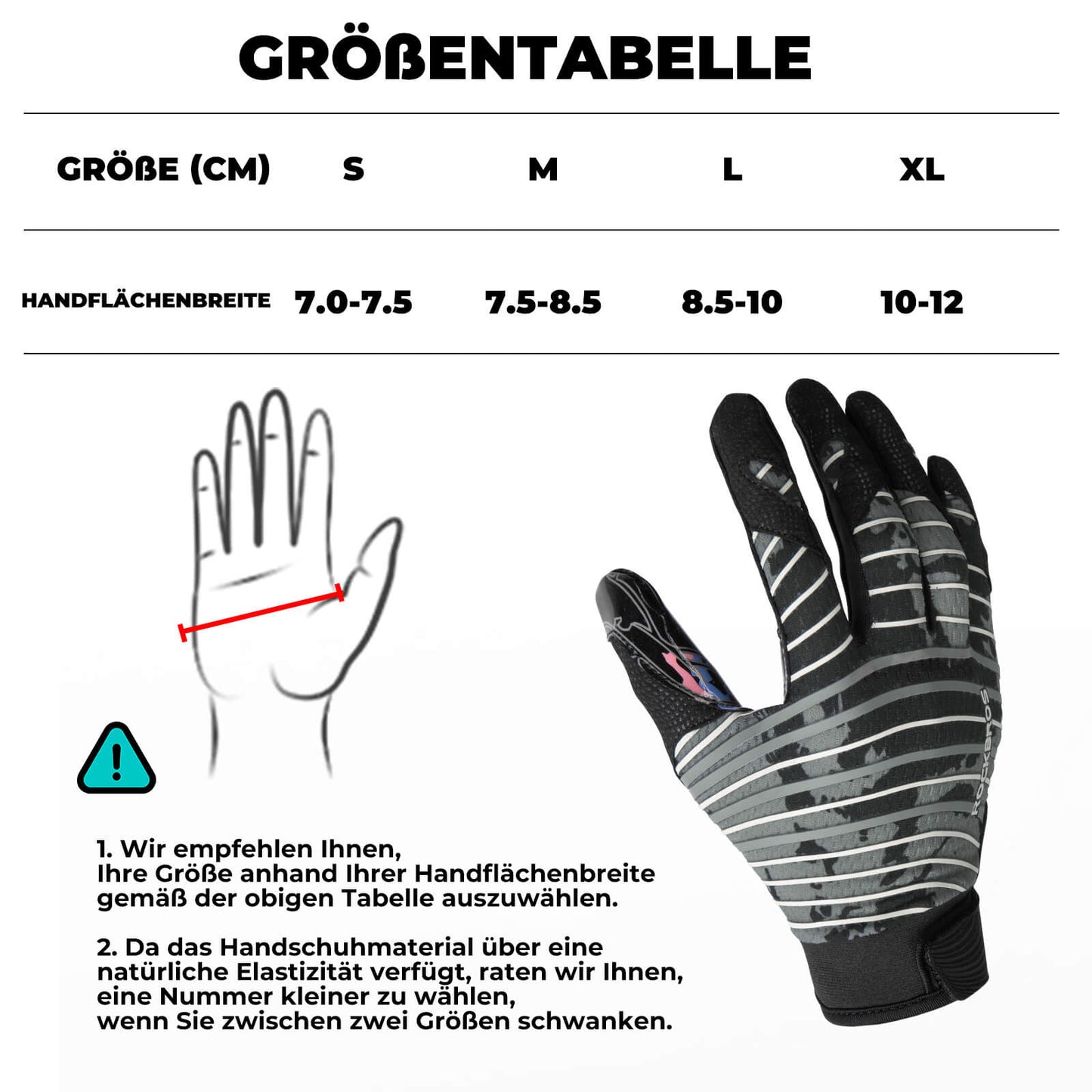 ROCKBROS Erwachsene Profi-Sporthandschuhe Atmungsaktiv Elastisch