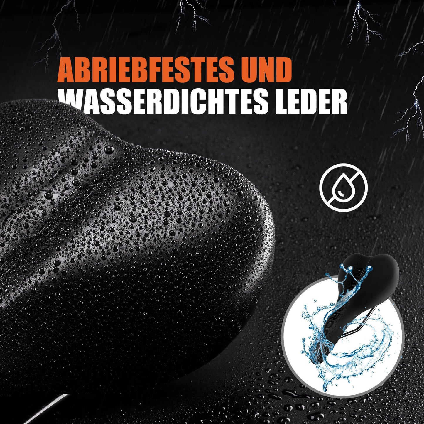 ROCKBROS Fahrradsattel Ergonomisch Fahrradsitz Atmungsaktiv Stoßdämpfend