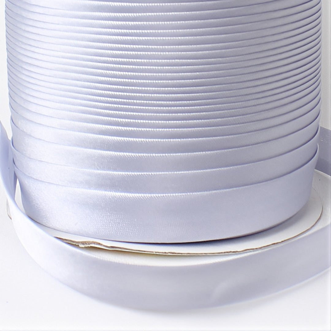 Satin Schrägband | Breite 15 mm - gefalzt