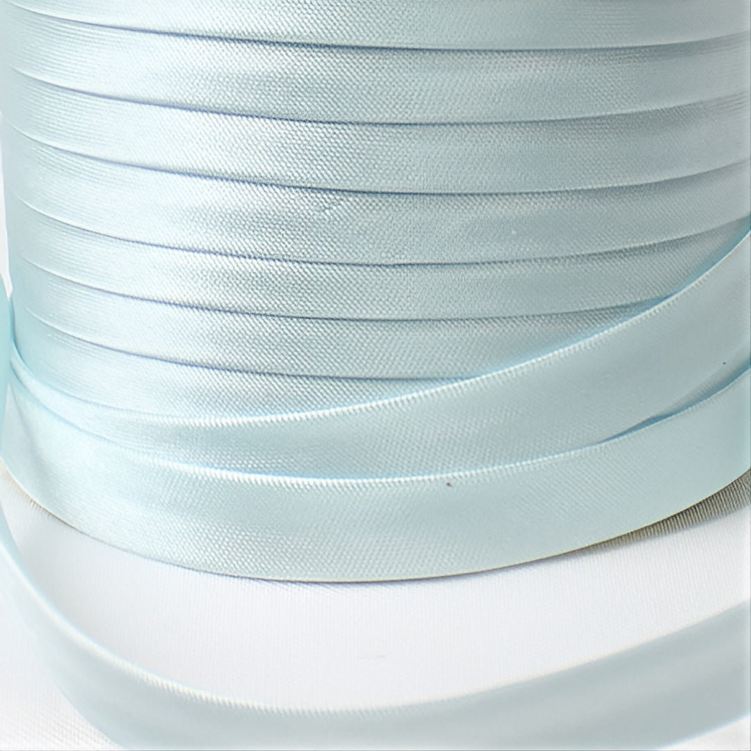 Satin Schrägband | Breite 15 mm - gefalzt