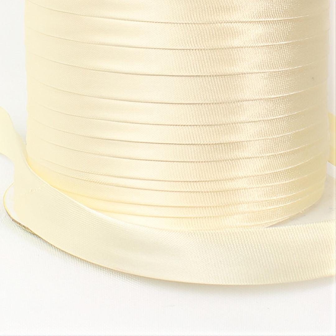 Satin Schrägband | Breite 15 mm - gefalzt
