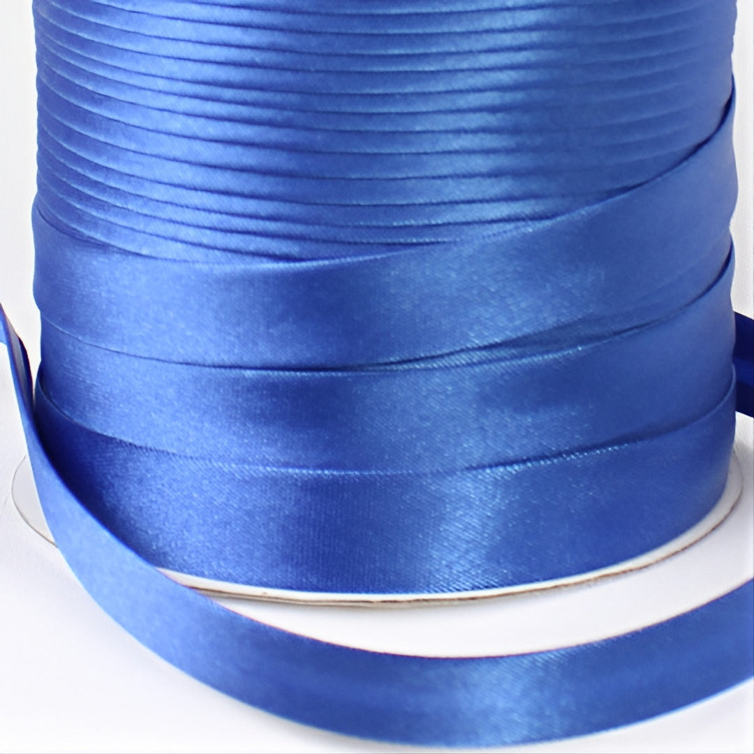 Satin Schrägband | Breite 15 mm - gefalzt