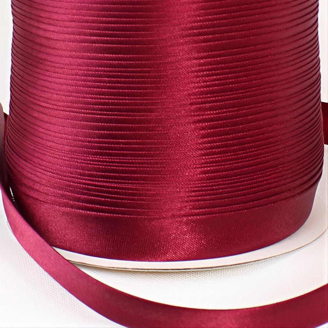 Satin Schrägband | Breite 15 mm - gefalzt