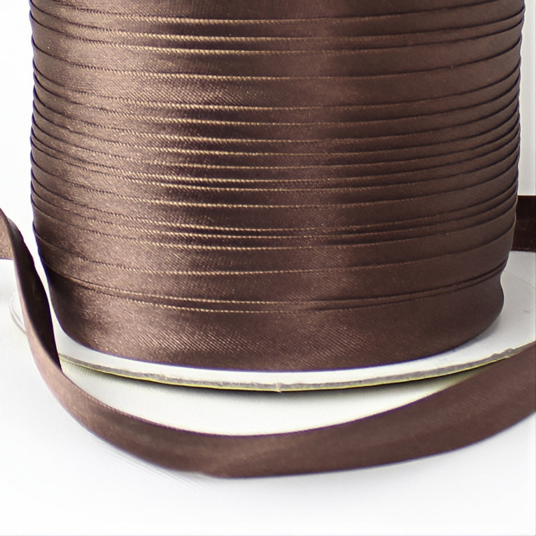 Satin Schrägband | Breite 15 mm - gefalzt