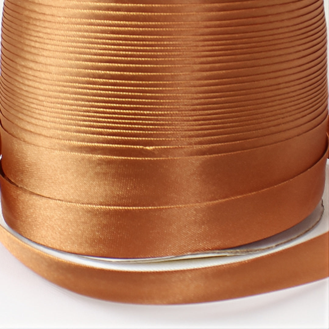 Satin Schrägband | Breite 15 mm - gefalzt