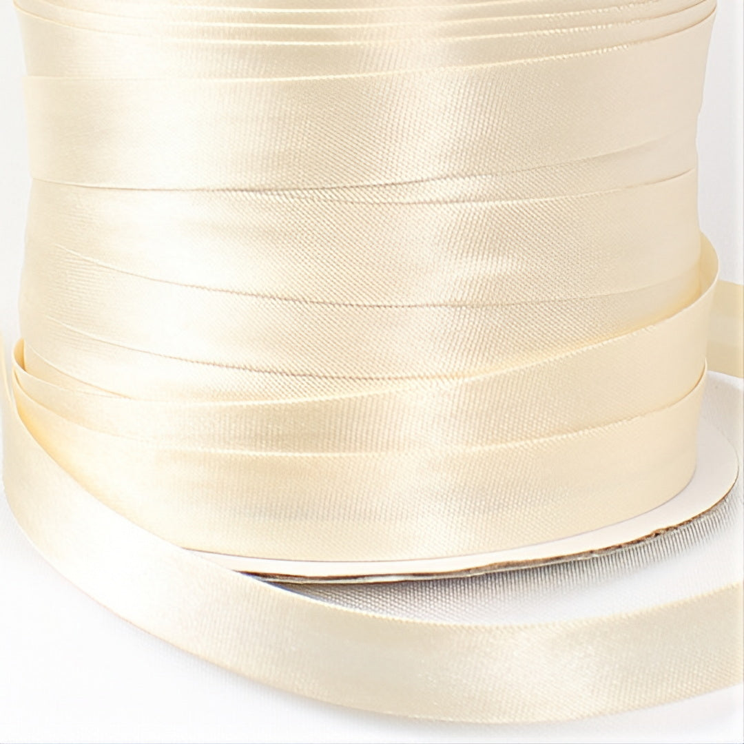 Satin Schrägband | Breite 15 mm - gefalzt