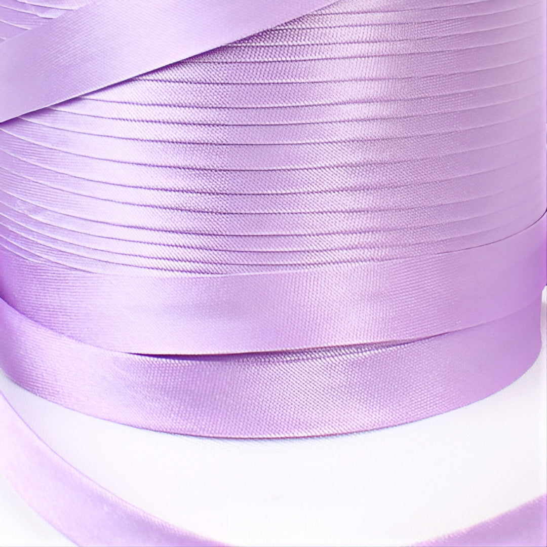 Satin Schrägband | Breite 15 mm - gefalzt