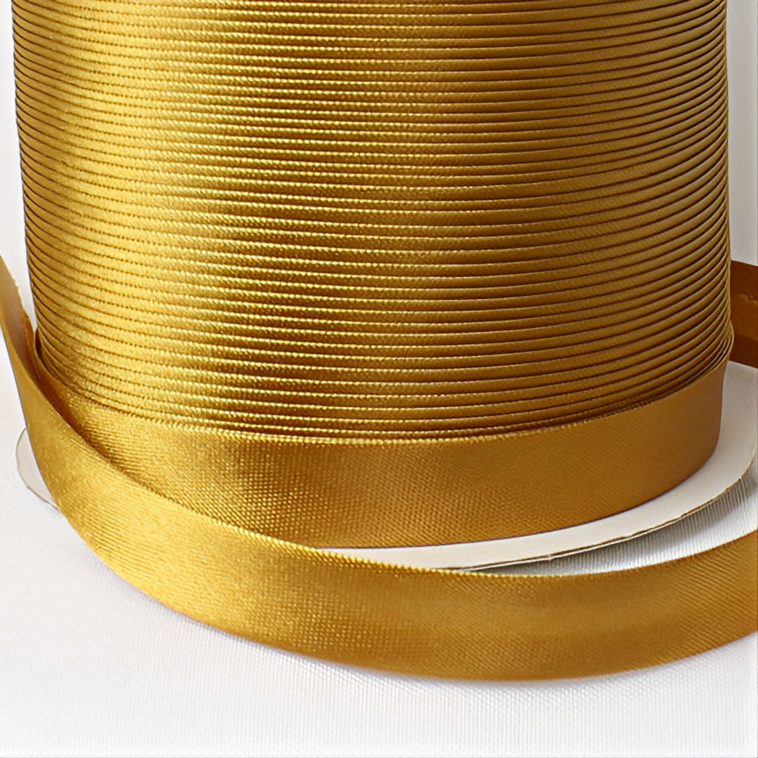 Satin Schrägband | Breite 15 mm - gefalzt