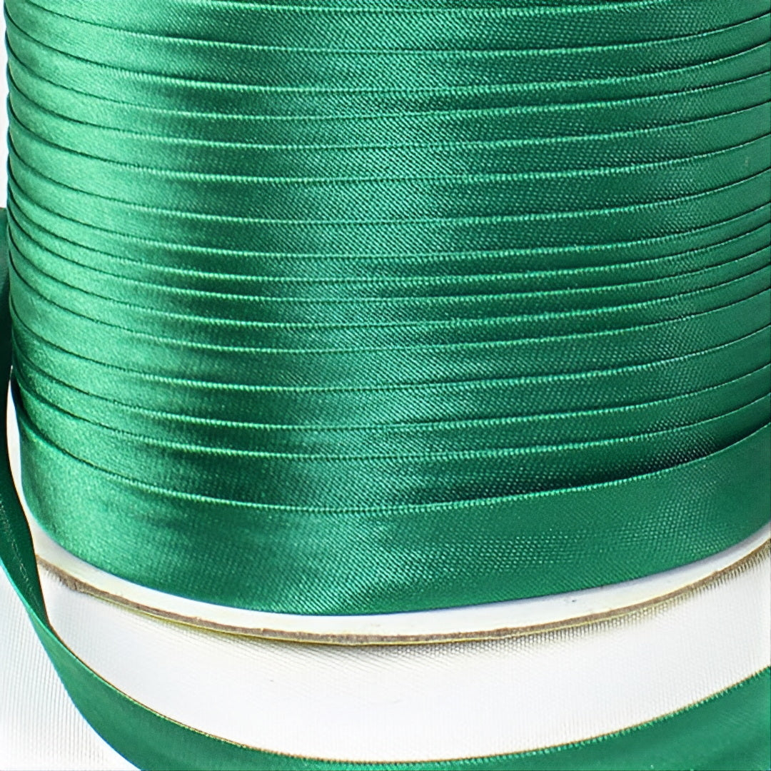 Satin Schrägband | Breite 15 mm - gefalzt
