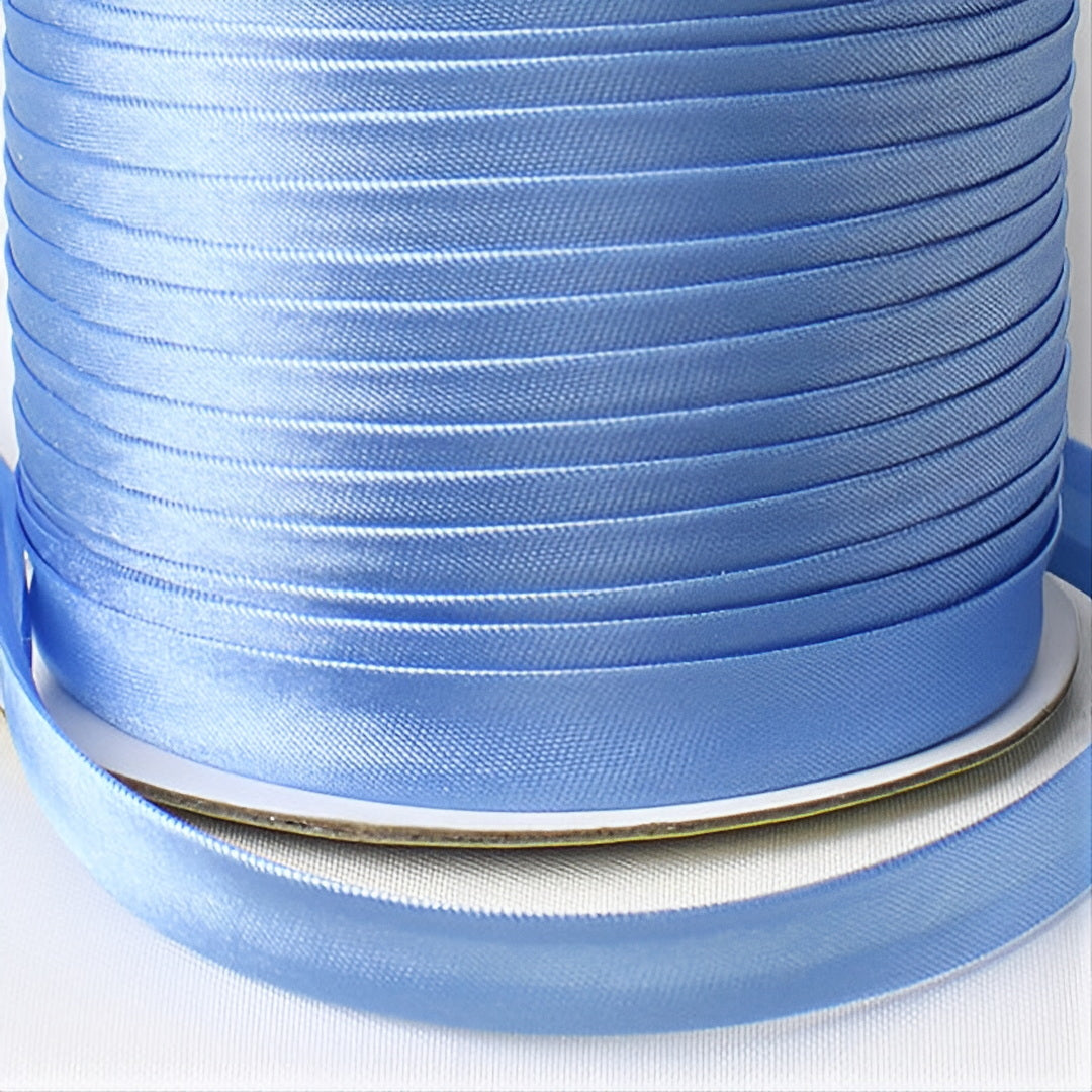 Satin Schrägband | Breite 15 mm - gefalzt