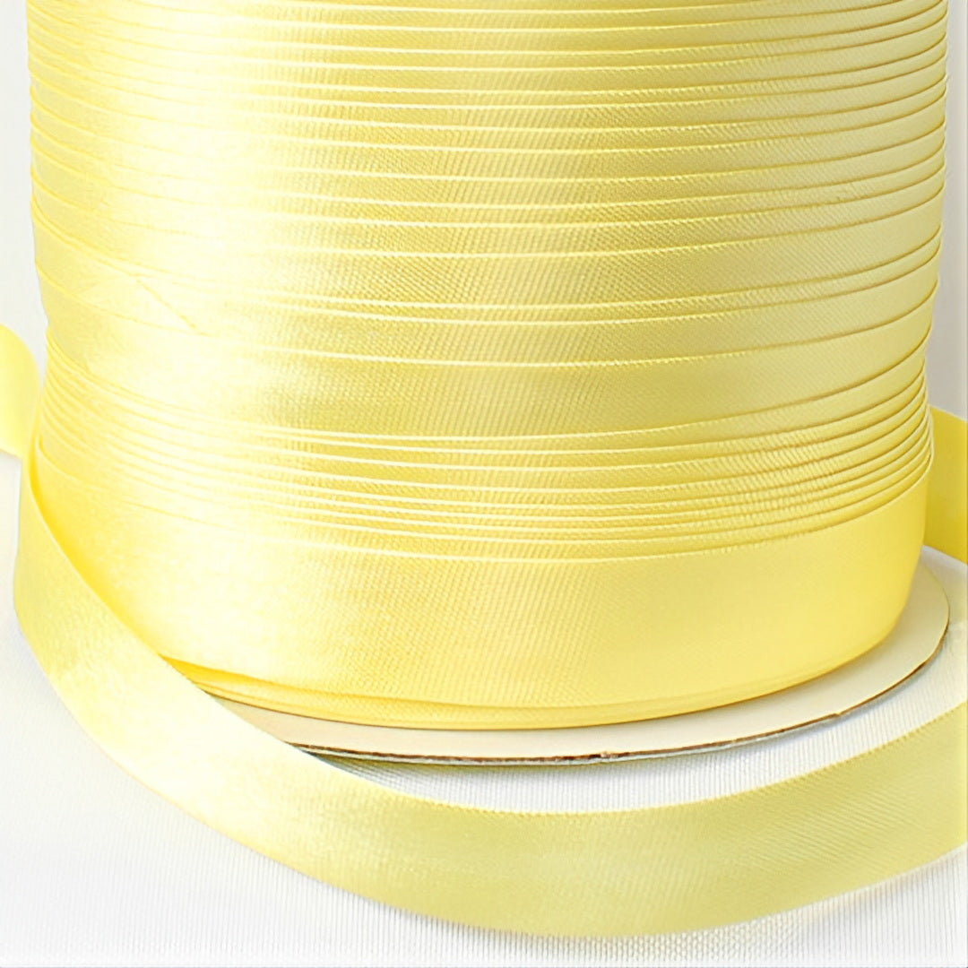 Satin Schrägband | Breite 15 mm - gefalzt