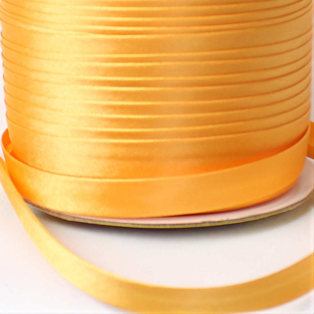Satin Schrägband | Breite 15 mm - gefalzt