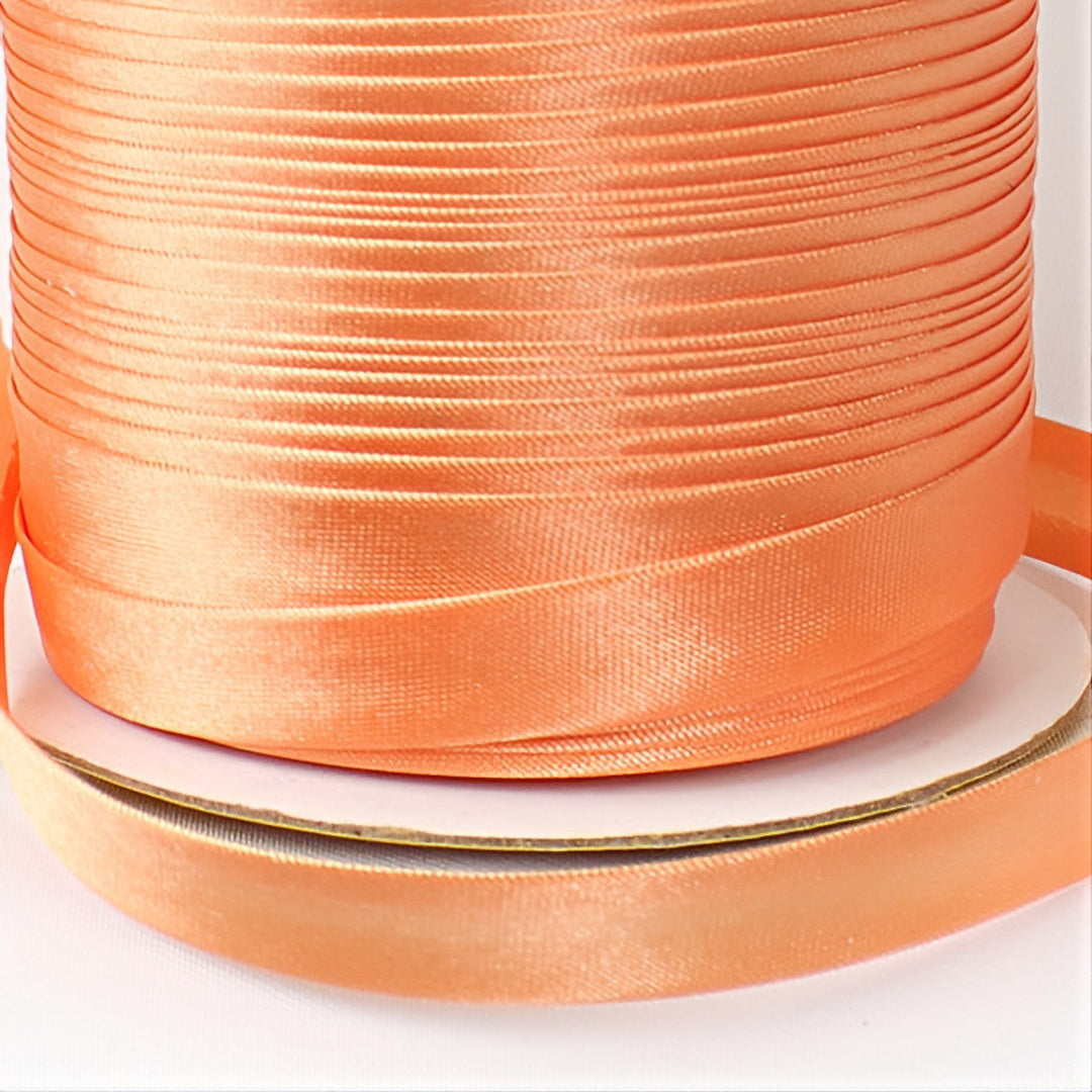 Satin Schrägband | Breite 15 mm - gefalzt