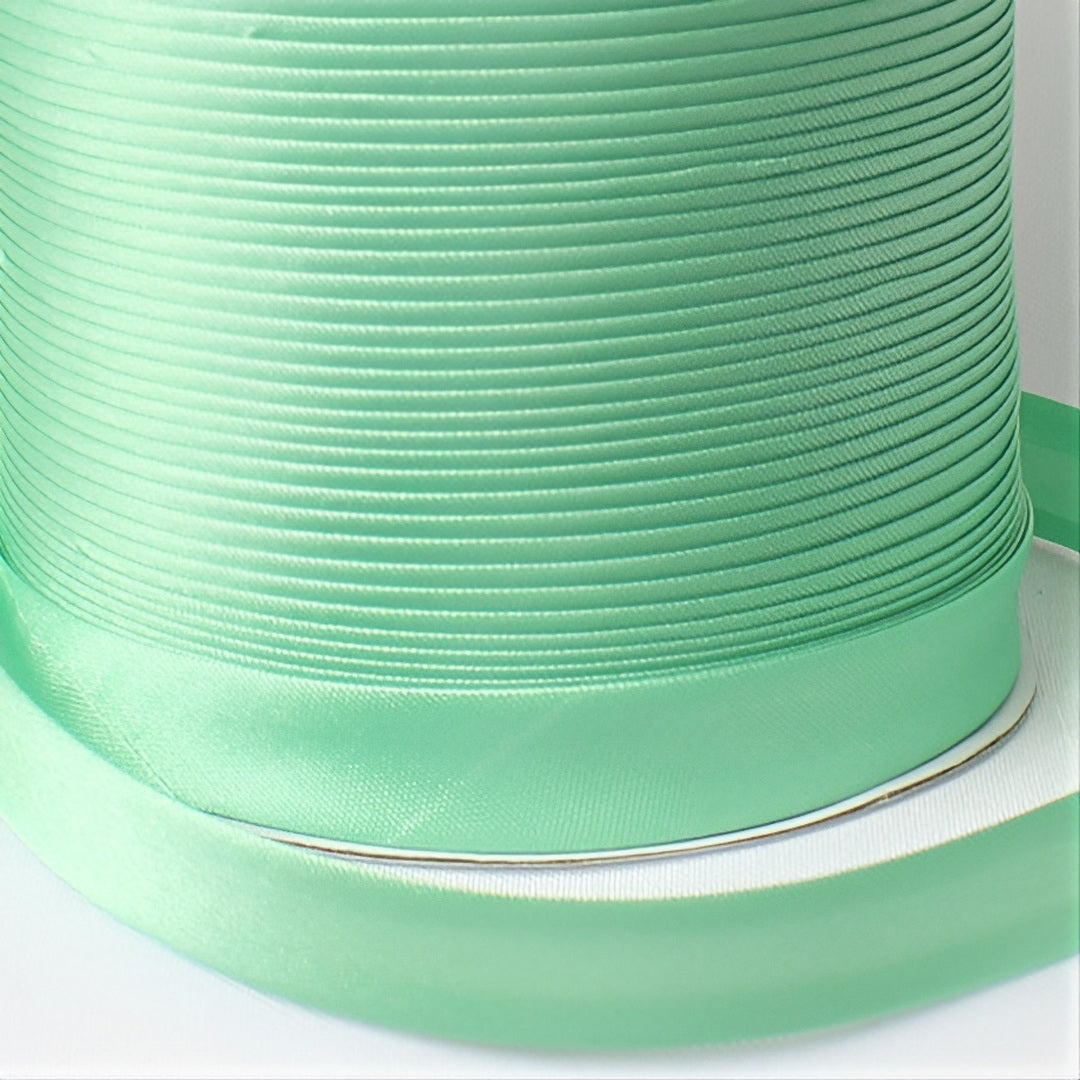 Satin Schrägband | Breite 15 mm - gefalzt