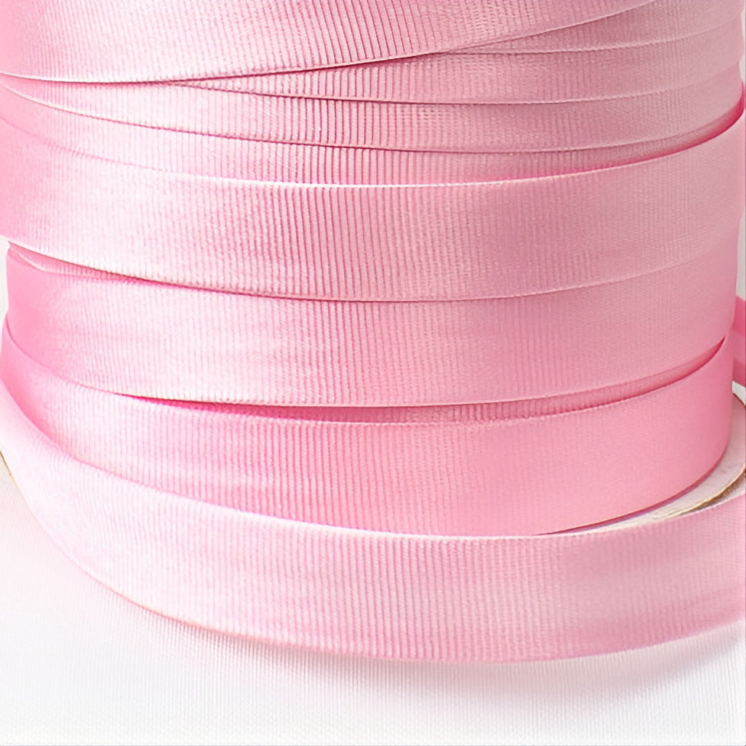 Satin Schrägband | Breite 15 mm - gefalzt