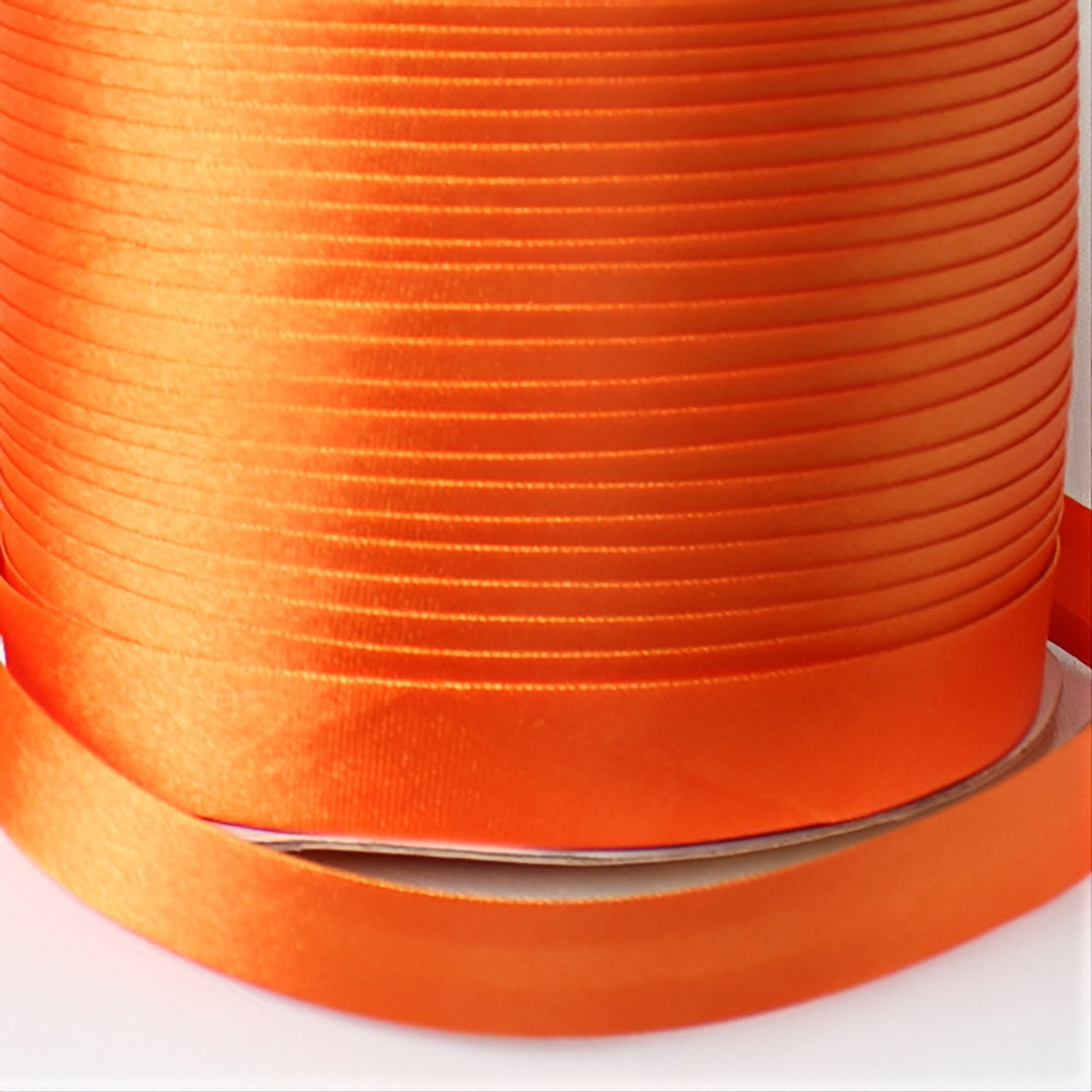 Satin Schrägband | Breite 15 mm - gefalzt