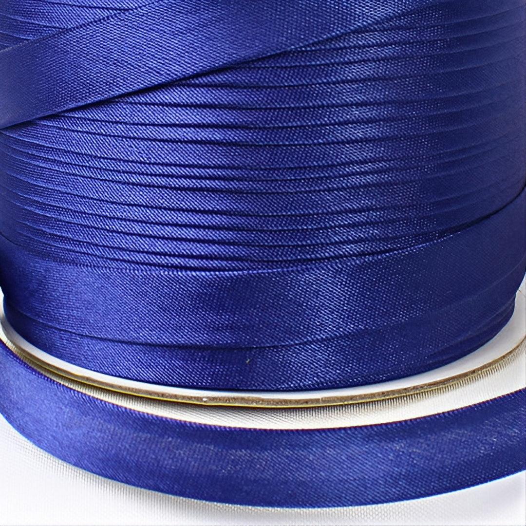 Satin Schrägband | Breite 15 mm - gefalzt