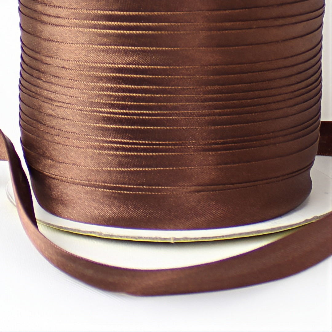 Satin Schrägband | Breite 15 mm - gefalzt