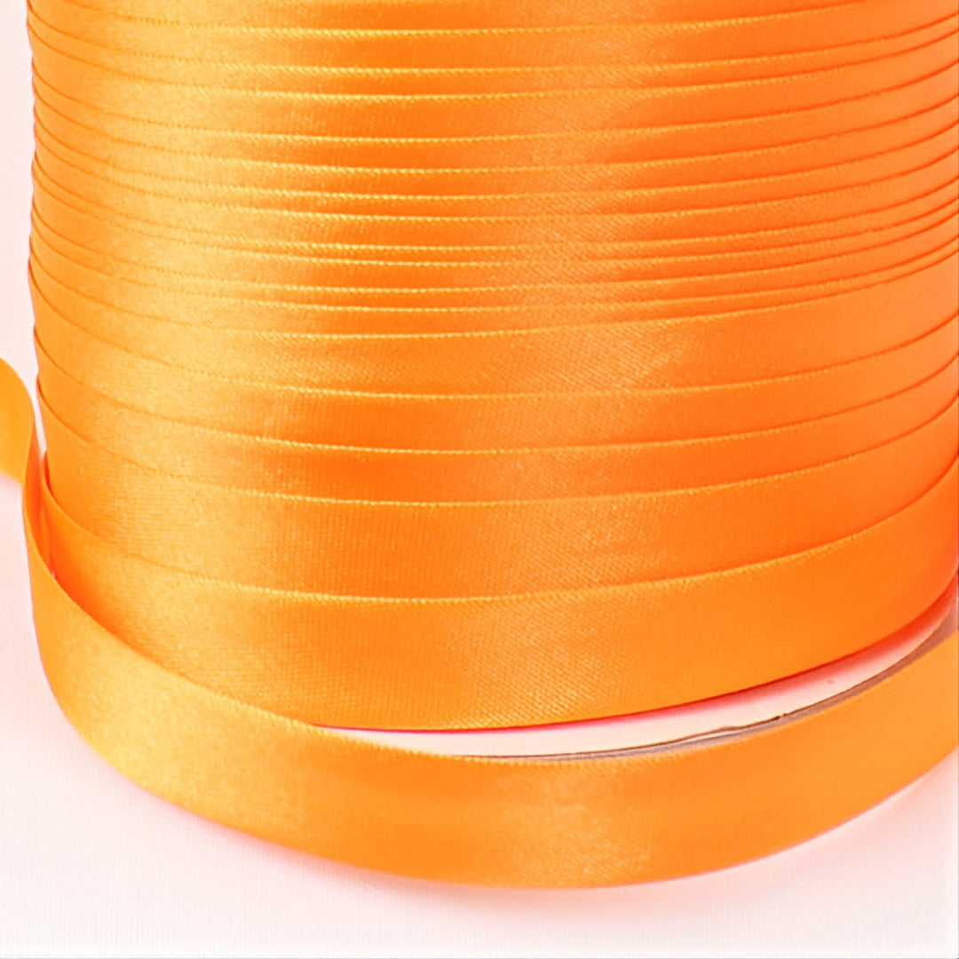 Satin Schrägband | Breite 15 mm - gefalzt