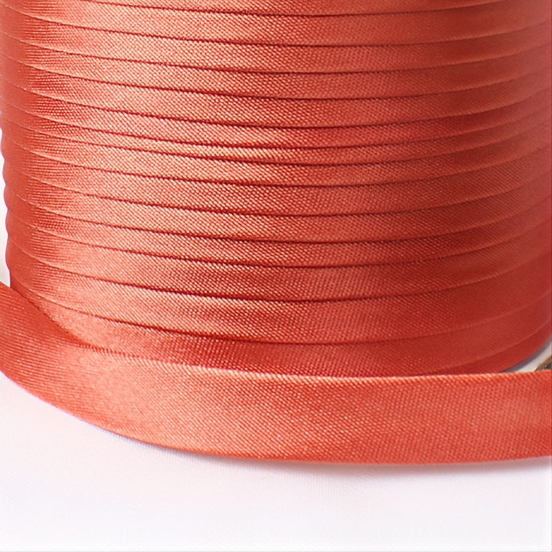 Satin Schrägband | Breite 15 mm - gefalzt