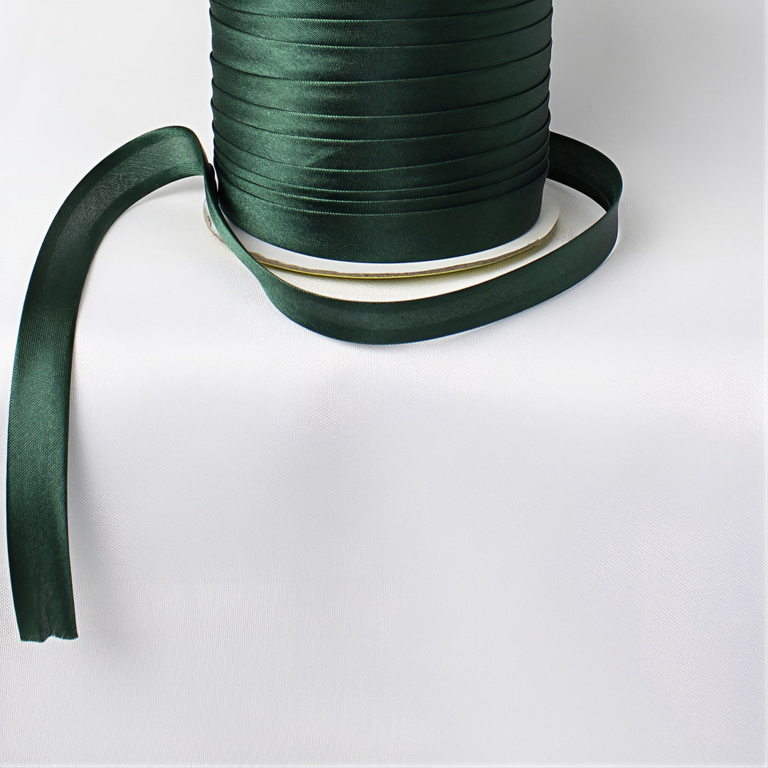 Satin Schrägband | Breite 15 mm - gefalzt