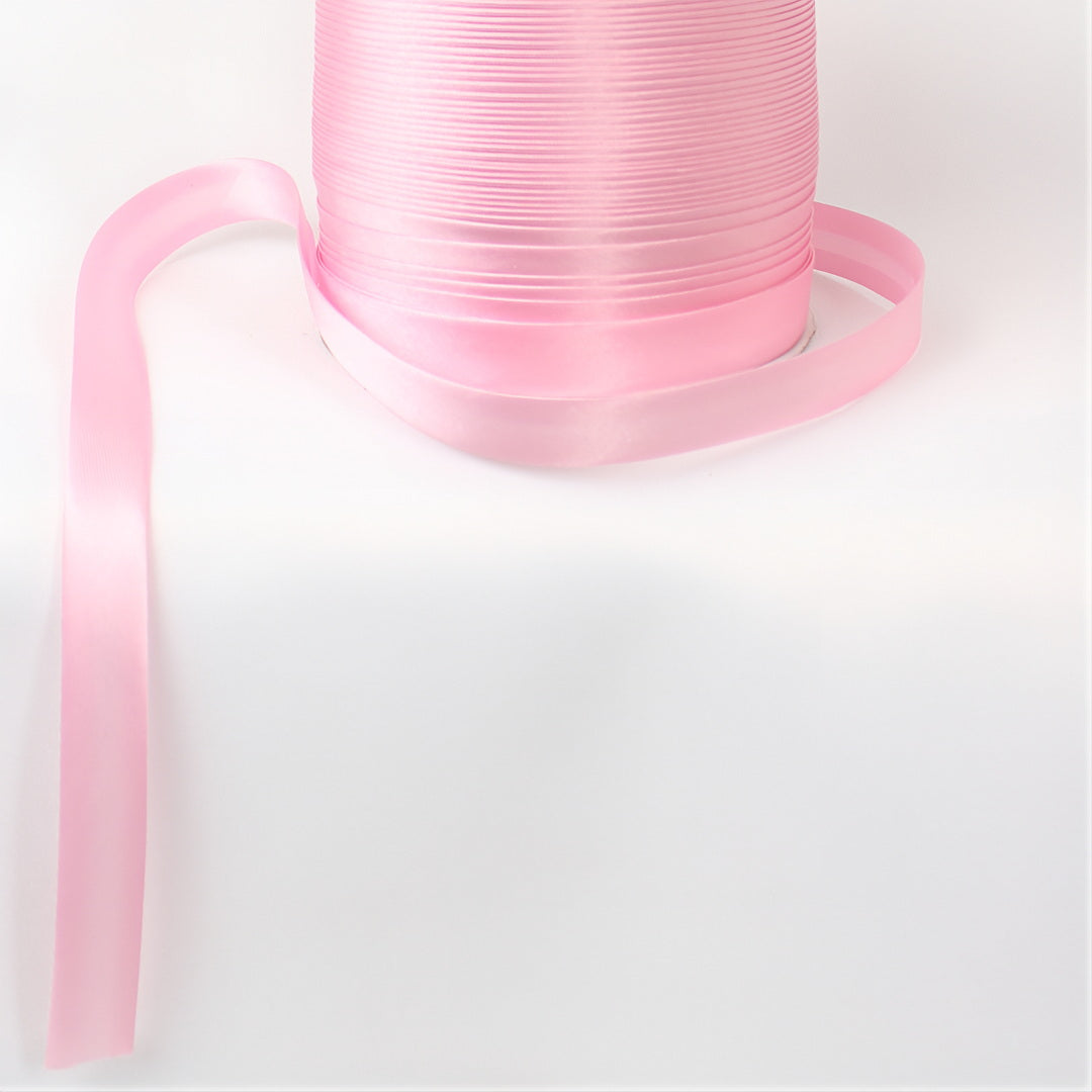 Satin Schrägband | Breite 15 mm - gefalzt