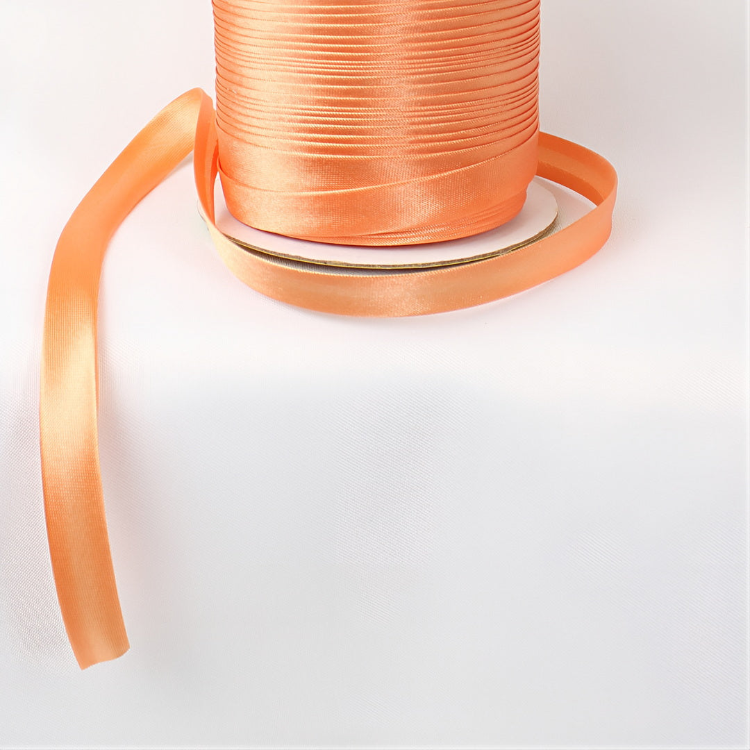Satin Schrägband | Breite 15 mm - gefalzt