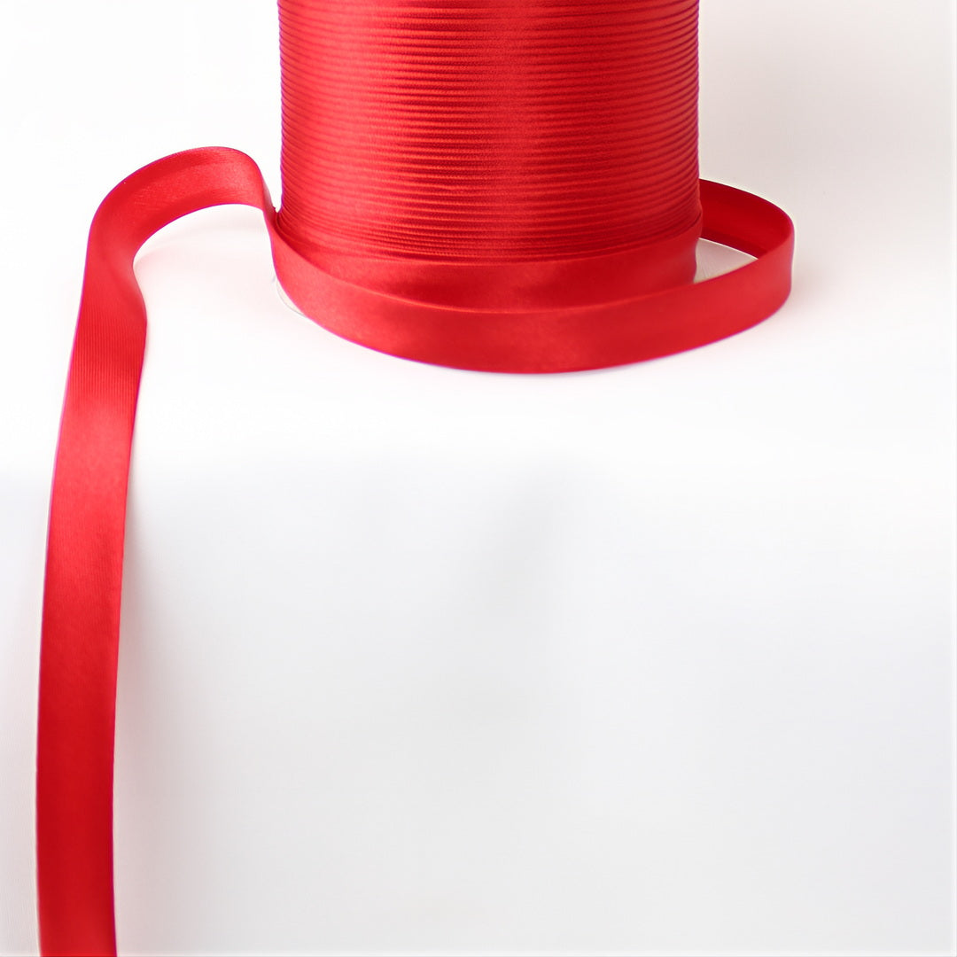 Satin Schrägband | Breite 15 mm - gefalzt