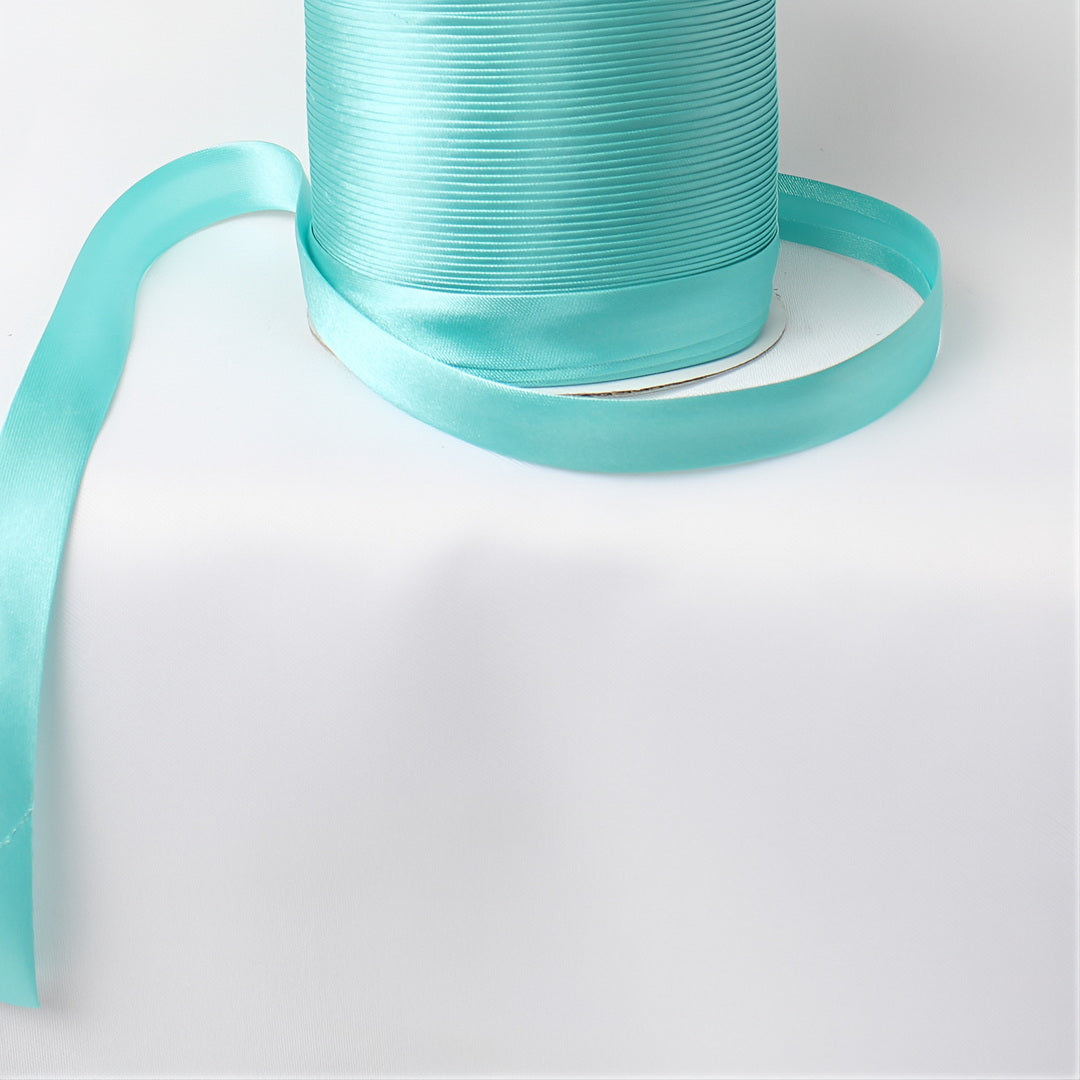 Satin Schrägband | Breite 15 mm - gefalzt