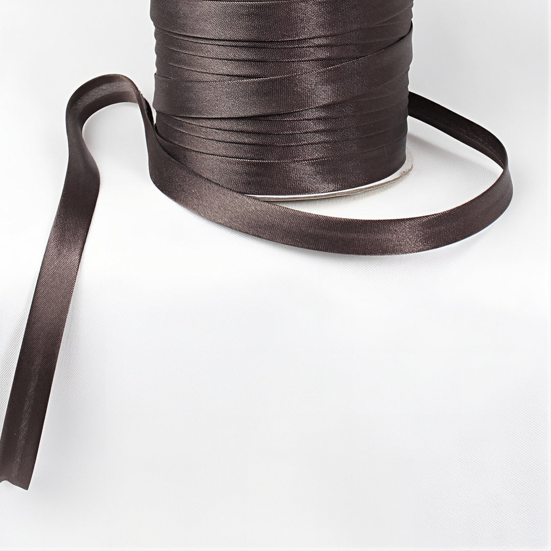 Satin Schrägband | Breite 15 mm - gefalzt