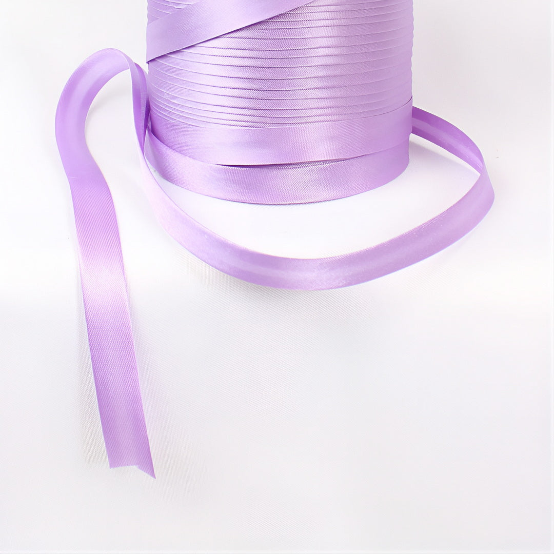 Satin Schrägband | Breite 15 mm - gefalzt