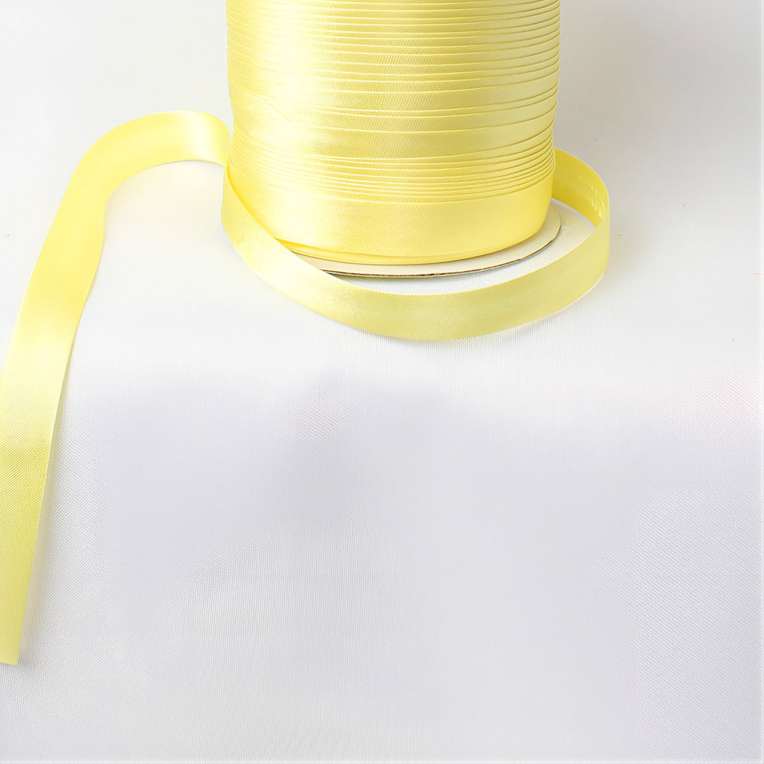 Satin Schrägband | Breite 15 mm - gefalzt