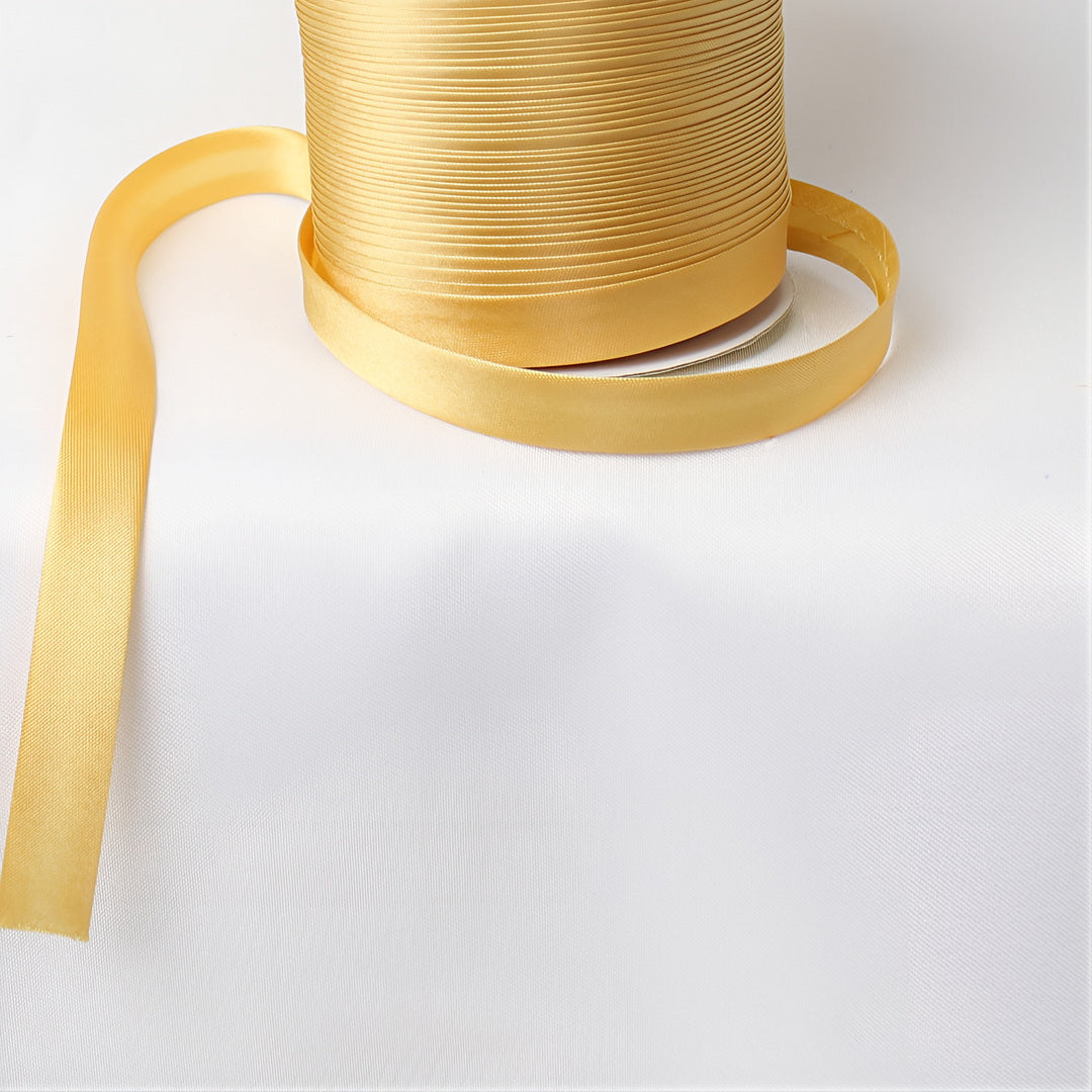 Satin Schrägband | Breite 15 mm - gefalzt
